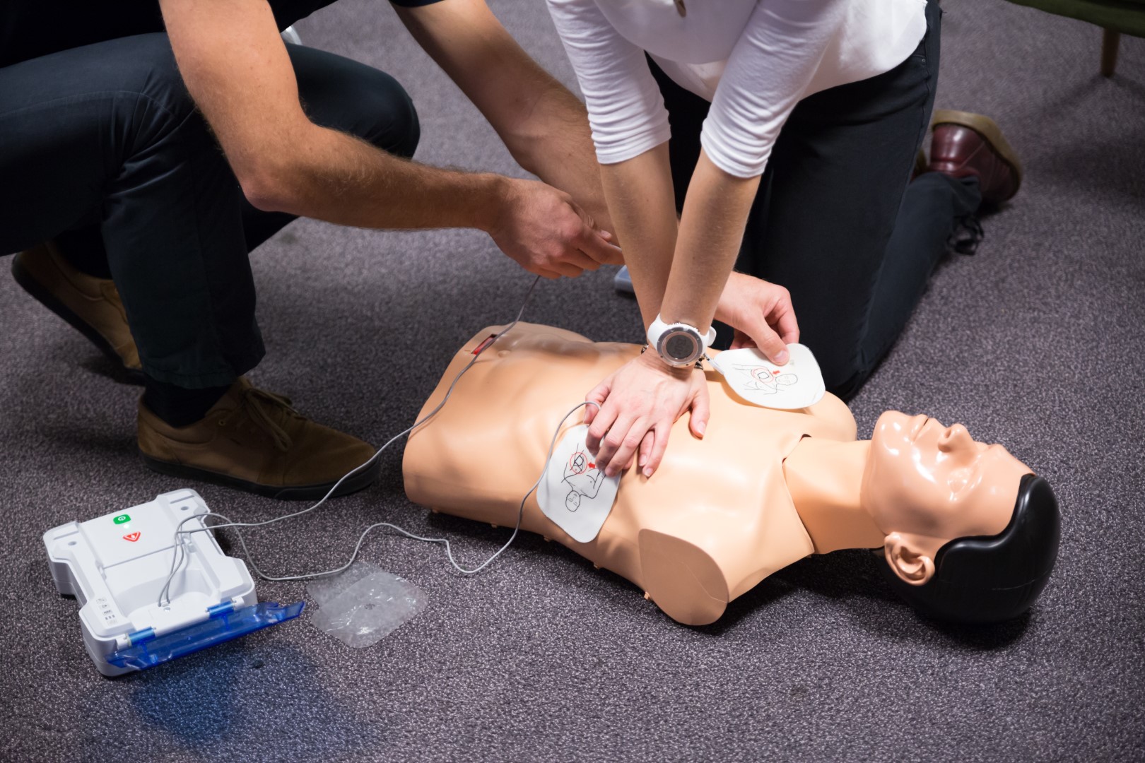 AED with Life-Saving Action